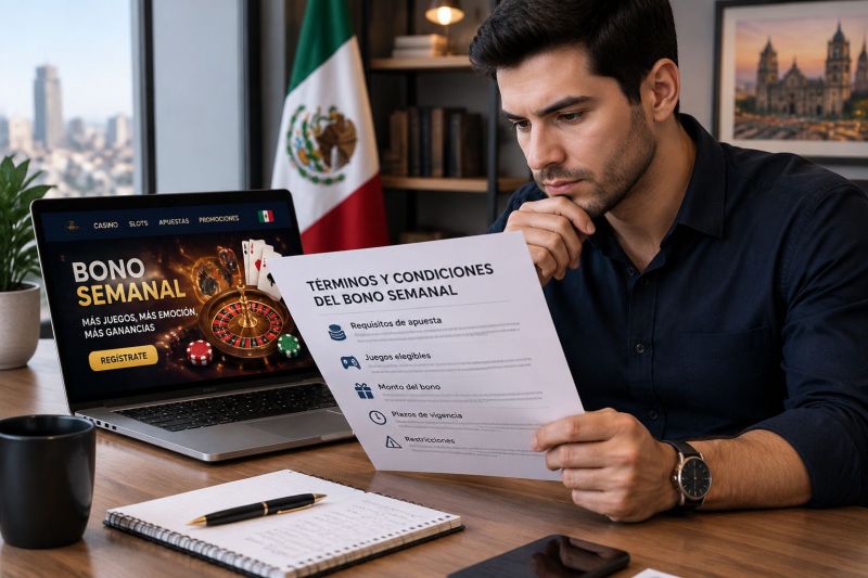 Bono semanal en casinos en línea de México: cómo funciona y qué esperar