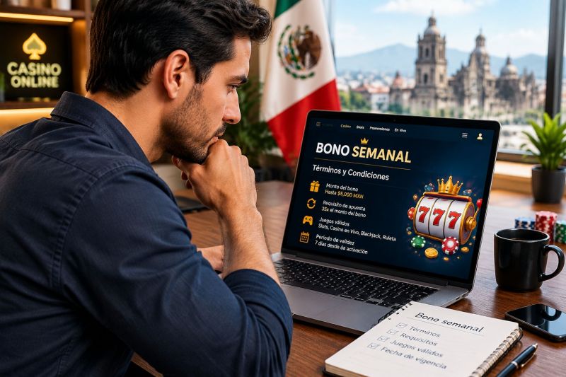 Bono semanal en casinos en línea de México: cómo funciona y qué esperar